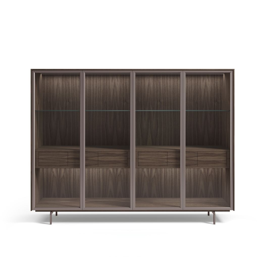 4 GLASS DOOR DISPLAY CABINET