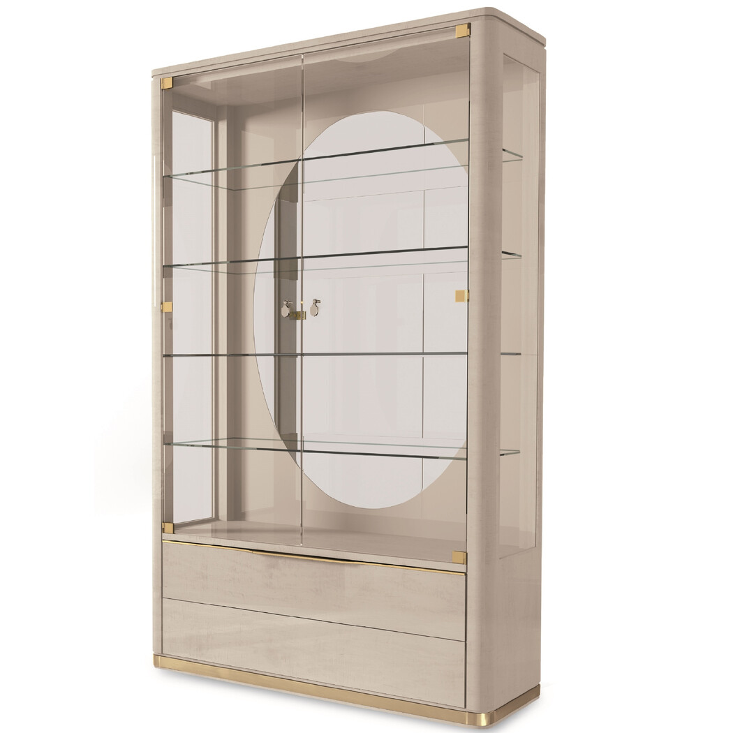 DISPLAY CABINET (Leather front)