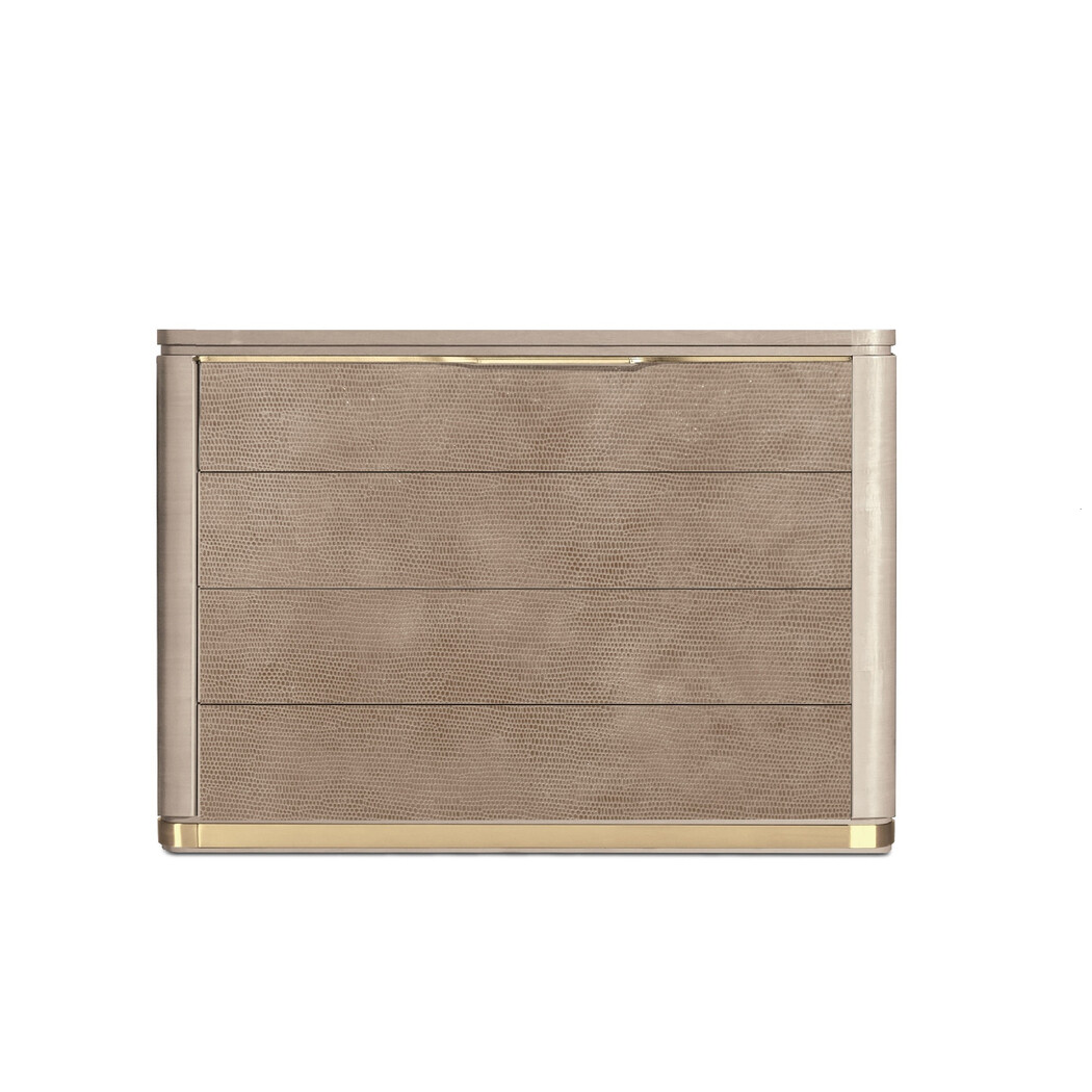 CÓMODA (Tapa madera & Frente piel)