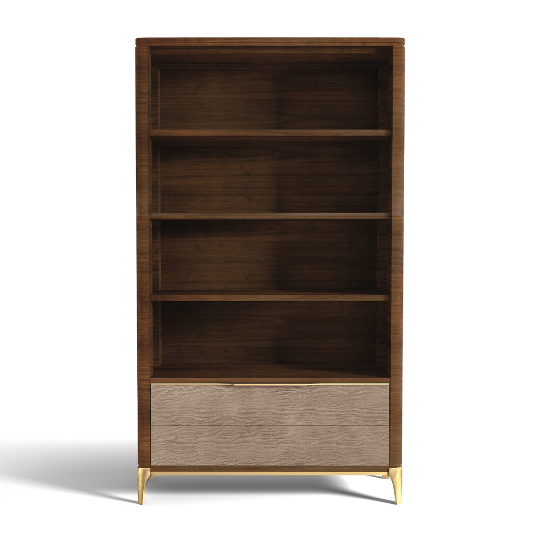 BOOKCASE (Leather front)