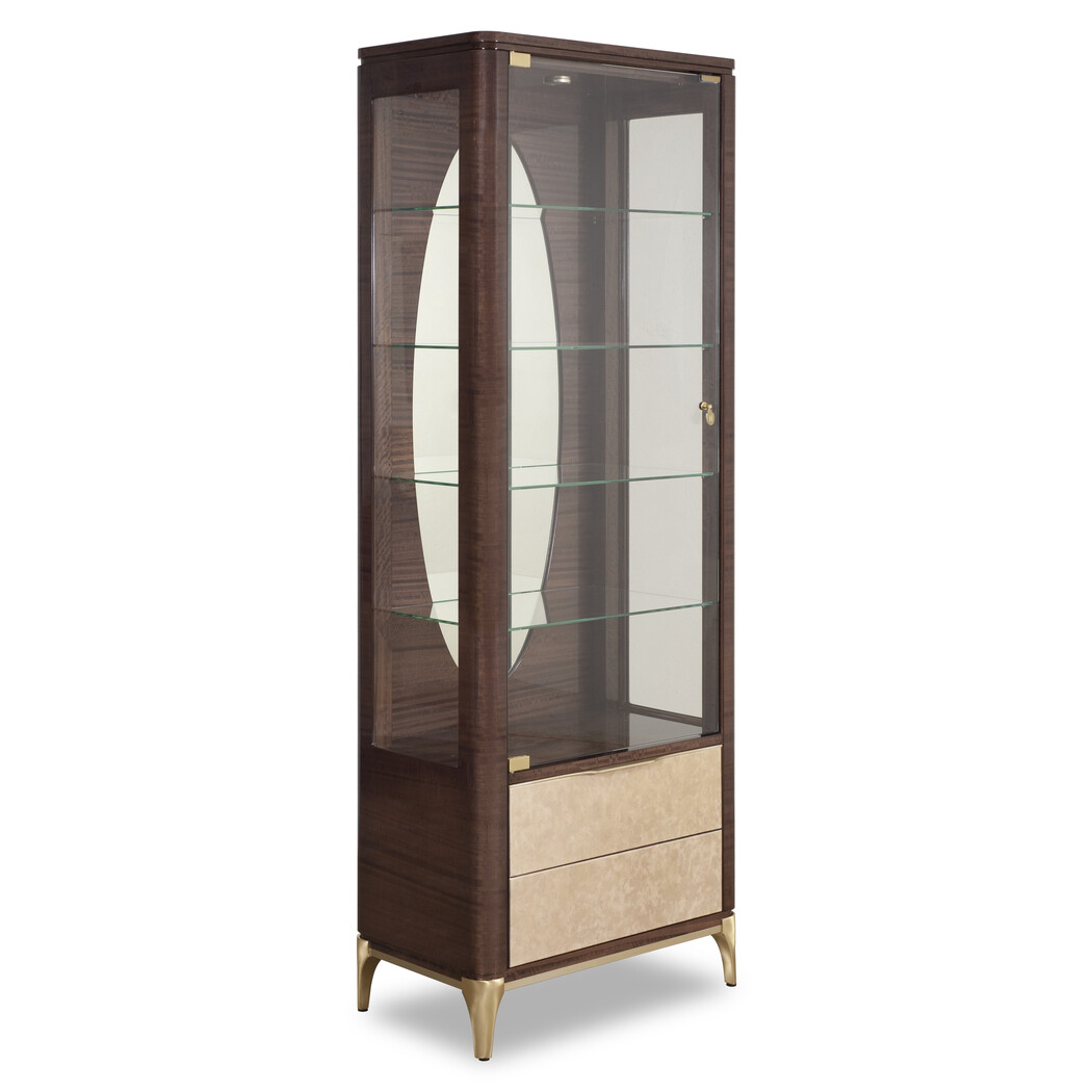 DISPLAY CABINET Left hand door (Leather front)