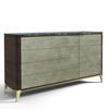 DOUBLE DRESSER (Marble top & Leather front)_image
