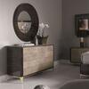 DOUBLE DRESSER (Marble top & Leather front)_image